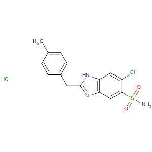1H-Benzimidazole-5-sulfonamide, 6-chloro-2-[(4-methylphenyl)methyl]-,monohydrochloride