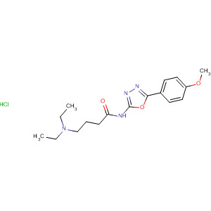 Butanamide,4-(diethylamino)-N-[5-(4-methoxyphenyl)-1,3,4-oxadiazol-2-yl]-,monohydrochloride
