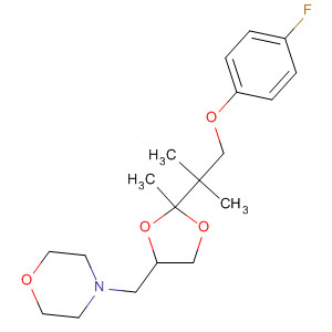 Morpholine,4-[[2-[2-(4-fluorophenoxy)-1,1-dimethylethyl]-2-methyl-1,3-dioxolan-4-yl]methyl]-