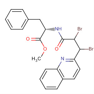 L-Phenylalanine, N-[2,3-dibromo-1-oxo-3-(2-quinolinyl)propyl]-, methylester