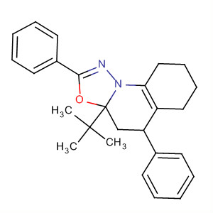 5H-[1,3,4]Oxadiazolo[3,2-a]quinoline,3a-(1,1-dimethylethyl)-3a,4,6,7,8,9-hexahydro-2,5-diphenyl-