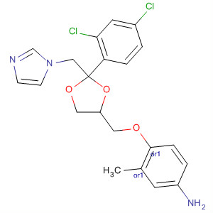 Benzenamine,4-[[2-(2,4-dichlorophenyl)-2-(1H-imidazol-1-ylmethyl)-1,3-dioxolan-4-yl]methoxy]-3-methyl-, cis-