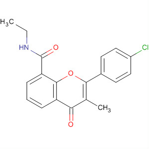 4H-1-Benzopyran-8-carboxamide,2-(4-chlorophenyl)-N-ethyl-3-methyl-4-oxo-