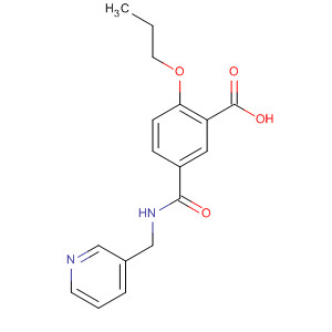 Benzoic acid, 2-propoxy-5-[[(3-pyridinylmethyl)amino]carbonyl]-