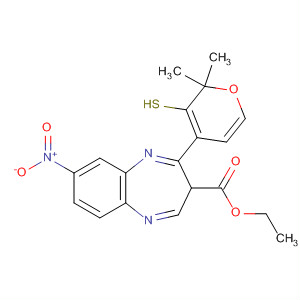 3H-1,5-Benzodiazepine-3-carboxylic acid,8-nitro-2-(tetrahydro-2,2-dimethyl-2H-thiopyran-4-yl)-, ethyl ester