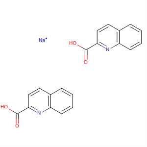 2-Quinolinecarboxylic acid, sodium salt (2:1)
