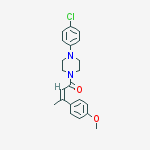 1-(4-chlorophenyl)-4-[(2E)-3-(4-methoxyphenyl)but-2-enoyl]piperazine