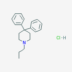 4,4-diphenyl-1-propylpiperidine;hydrochloride
