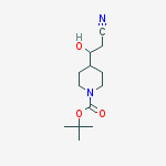 tert-butyl 4-(2-cyano-1-hydroxy-ethyl)piperidine-1-carboxylate