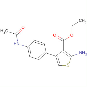3-Thiophenecarboxylic acid, 4-[4-(acetylamino)phenyl]-2-amino-, ethylester