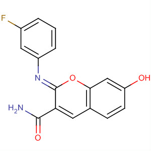 2H-1-Benzopyran-3-carboxamide, 2-[(3-fluorophenyl)imino]-7-hydroxy-,(2Z)-