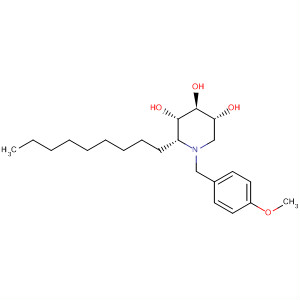 3,4,5-Piperidinetriol, 1-[(4-methoxyphenyl)methyl]-2-nonyl-,(2R,3S,4S,5R)-