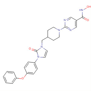 5-Pyrimidinecarboxamide,2-[4-[[2,3-dihydro-2-oxo-3-(4-phenoxyphenyl)-1H-imidazol-1-yl]methyl]-1-piperidinyl]-N-hydroxy-