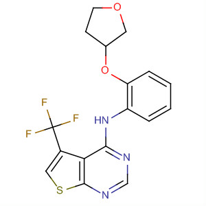Thieno[2,3-d]pyrimidin-4-amine,N-[2-[(tetrahydro-3-furanyl)oxy]phenyl]-5-(trifluoromethyl)-