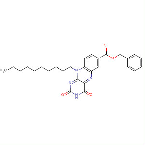 Benzo[g]pteridine-7-carboxylic acid,10-decyl-2,3,4,10-tetrahydro-2,4-dioxo-, phenylmethyl ester