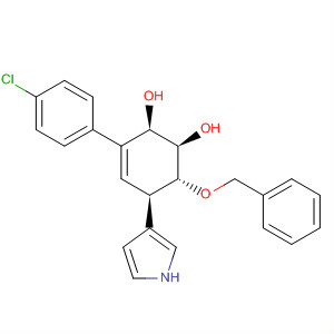 3-Cyclohexene-1,2-diol,3-(4-chlorophenyl)-6-(phenylmethoxy)-5-(1H-pyrrol-3-yl)-,(1R,2R,5R,6R)-