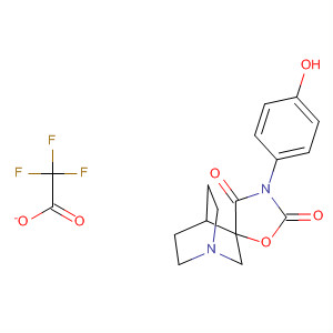 Spiro[1-azabicyclo[2.2.2]octane-3,5'-oxazolidine]-2',4'-dione,3'-(4-hydroxyphenyl)-, 2,2,2-trifluoroacetate (1:1)