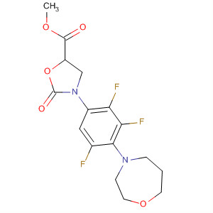 5-Oxazolidinecarboxylic acid,2-oxo-3-[2,3,5-trifluoro-4-(tetrahydro-1,4-oxazepin-4(5H)-yl)phenyl]-,methyl ester