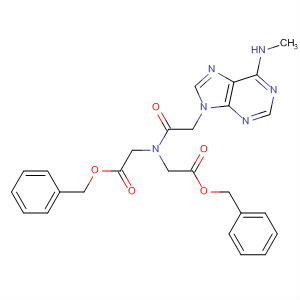 Glycine,N-[2-[6-(methylamino)-9H-purin-9-yl]acetyl]-N-[2-oxo-2-(phenylmethoxy)ethyl]-, phenylmethyl ester