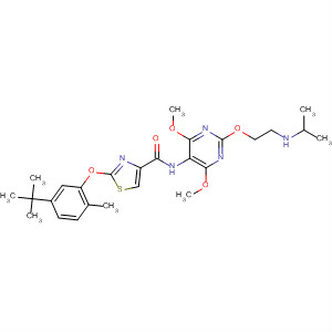 4-Thiazolecarboxamide,N-[4,6-dimethoxy-2-[2-[(1-methylethyl)amino]ethoxy]-5-pyrimidinyl]-2-[5-(1,1-dimethylethyl)-2-methylphenoxy]-