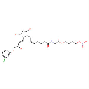 Glycine,N-[(5Z)-7-[(1R,2R,3R,5S)-2-[(1E,3R)-4-(3-chlorophenoxy)-3-hydroxy-1-buten-1-yl]-3,5-dihydroxycyclopentyl]-1-oxo-5-hepten-1-yl]-,4-(nitrooxy)butyl ester