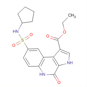 3H-Pyrrolo[2,3-c]quinoline-1-carboxylic acid,8-[(cyclopentylamino)sulfonyl]-4,5-dihydro-4-oxo-, ethyl ester