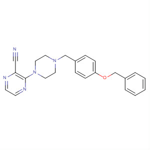 2-Pyrazinecarbonitrile,3-[4-[[4-(phenylmethoxy)phenyl]methyl]-1-piperazinyl]-