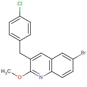 Quinoline, 6-bromo-3-[(4-chlorophenyl)methyl]-2-methoxy-