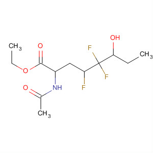 Octanoic acid, 2-(acetylamino)-4,5,5-trifluoro-6-hydroxy-, ethyl ester