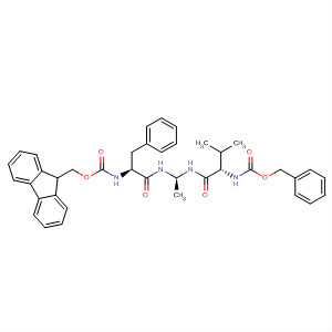 2,5,7,10-Tetraazaundecanedioic acid,6-methyl-3-(1-methylethyl)-4,8-dioxo-9-(phenylmethyl)-,1-(9H-fluoren-9-ylmethyl) 11-(phenylmethyl) ester, (3S,6S,9S)-