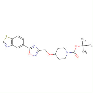 1-Piperidinecarboxylic acid,4-[[5-(5-benzothiazolyl)-1,2,4-oxadiazol-3-yl]methoxy]-, 1,1-dimethylethylester