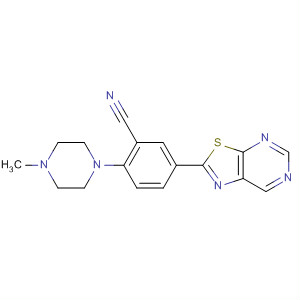 Benzonitrile, 2-(4-methyl-1-piperazinyl)-5-thiazolo[5,4-d]pyrimidin-2-yl-