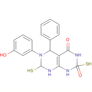 Pyrimido[4,5-d]pyrimidin-4(1H)-one,2,3,5,6,7,8-hexahydro-6-(3-hydroxyphenyl)-5-phenyl-2,7-dithioxo-