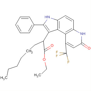 3H-Pyrrolo[3,2-f]quinoline-1-octanoic acid,6,7-dihydro-7-oxo-2-phenyl-9-(trifluoromethyl)-, ethyl ester