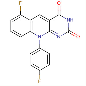 Pyrimido[4,5-b]quinoline-2,4(3H,10H)-dione,6-fluoro-10-(4-fluorophenyl)-