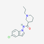 3-Piperidinecarboxamide, N-(5-chloro-1H-indol-1-yl)-1-propyl-