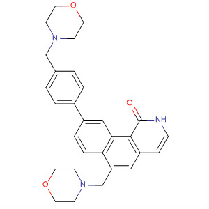 Benz[h]isoquinolin-1(2H)-one,6-(4-morpholinylmethyl)-9-[4-(4-morpholinylmethyl)phenyl]-