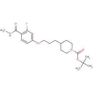 1-Piperidinecarboxylic acid,4-[3-[3-fluoro-4-[(methylamino)carbonyl]phenoxy]propyl]-,1,1-dimethylethyl ester