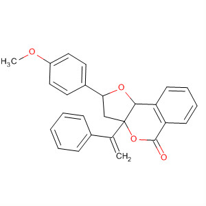 5H-Furo[3,2-c][2]benzopyran-5-one,2,3,3a,9b-tetrahydro-2-(4-methoxyphenyl)-3a-(1-phenylethenyl)-