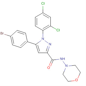 1H-Pyrazole-3-carboxamide,5-(4-bromophenyl)-1-(2,4-dichlorophenyl)-4,5-dihydro-N-4-morpholinyl-