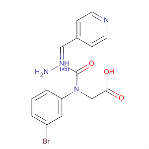 Glycine, N-(3-bromophenyl)-, (2E)-2-(4-pyridinylmethylene)hydrazide