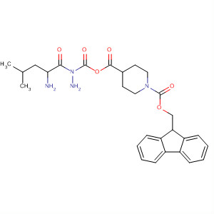 1,4-Piperidinedicarboxylic acid, 1-(9H-fluoren-9-ylmethyl) ester,4-[2-(2-amino-4-methyl-1-oxopentyl)hydrazide]