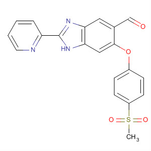 1H-Benzimidazole-5-carboxaldehyde,6-[4-(methylsulfonyl)phenoxy]-2-(2-pyridinyl)-