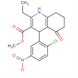 3-Quinolinecarboxylic acid,4-(2-chloro-5-nitrophenyl)-2-ethyl-1,4,5,6,7,8-hexahydro-5-oxo-, methylester