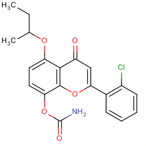 Carbamic acid,N-[2-(2-chlorophenyl)-5-hydroxy-4-oxo-4H-1-benzopyran-8-yl]-,1-methylpropyl ester