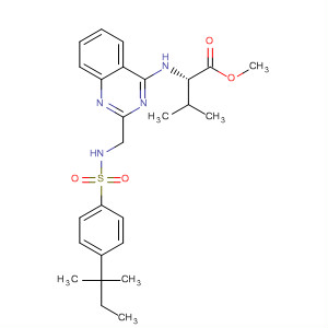 L-Valine,N-[2-[[[[4-(1,1-dimethylpropyl)phenyl]sulfonyl]amino]methyl]-4-quinazolinyl]-, methyl ester