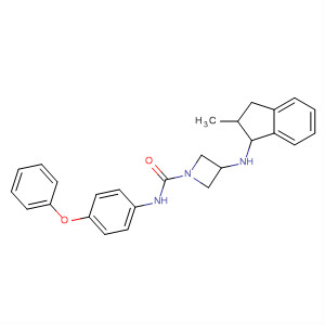 1-Azetidinecarboxamide,3-[(2,3-dihydro-2-methyl-1H-inden-1-yl)amino]-N-(4-phenoxyphenyl)-