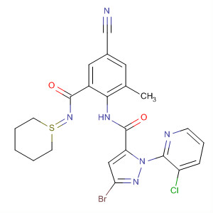 1H-Pyrazole-5-carboxamide,3-bromo-1-(3-chloro-2-pyridinyl)-N-[4-cyano-2-methyl-6-[[(tetrahydro-2H-thiopyran-1-ylidene)amino]carbonyl]phenyl]-