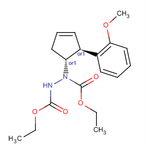 1,2-Hydrazinedicarboxylic acid,1-[(1R,2S)-2-(2-methoxyphenyl)-3-cyclopenten-1-yl]-, 1,2-diethyl ester,rel-