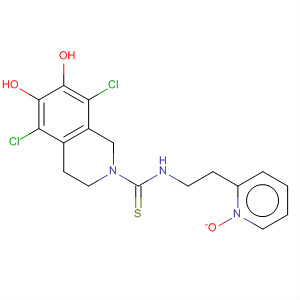 2(1H)-Isoquinolinecarbothioamide,5,8-dichloro-3,4-dihydro-6,7-dihydroxy-N-[2-(1-oxido-2-pyridinyl)ethyl]-